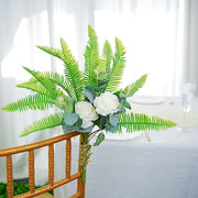 2 pcs 19" Faux Cycas Fern Artificial Leaves Greenery Stems - Green ARTI_FERN_002_S_GRN