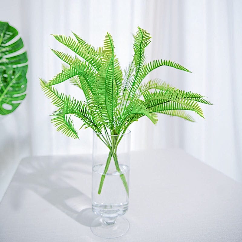 2 pcs 19" Faux Cycas Fern Artificial Leaves Greenery Stems - Green ARTI_FERN_002_S_GRN