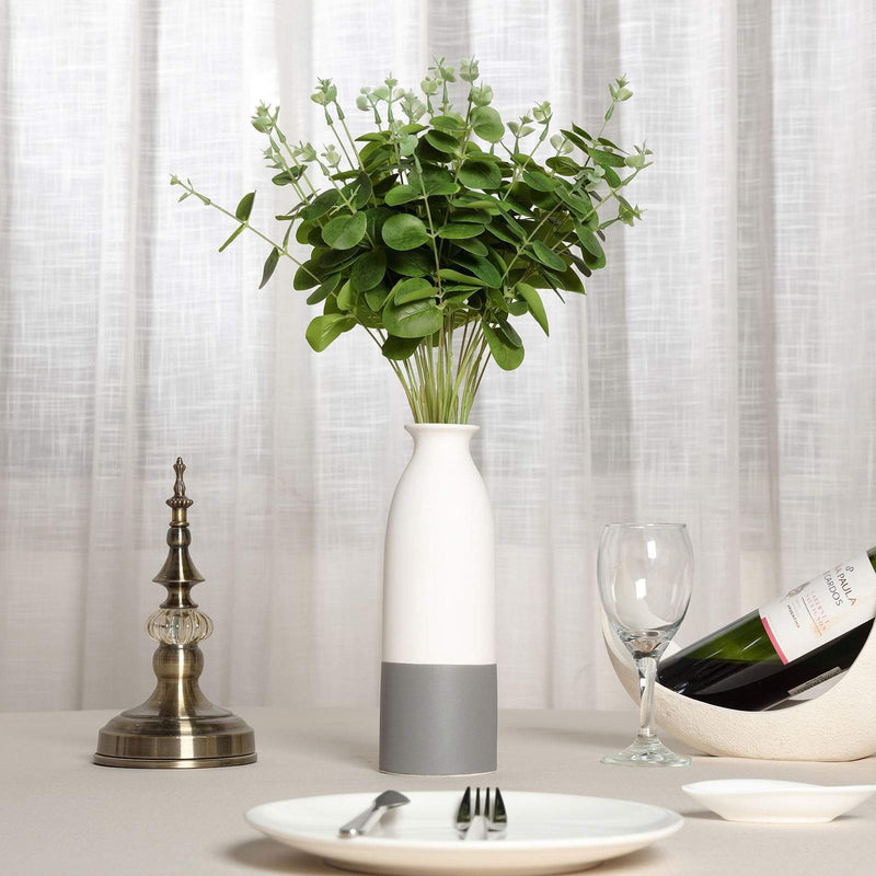 2 pcs 19" tall Eucalyptus Artificial Greenery Bushes