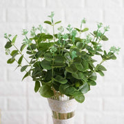 2 pcs 19" tall Eucalyptus Artificial Greenery Bushes