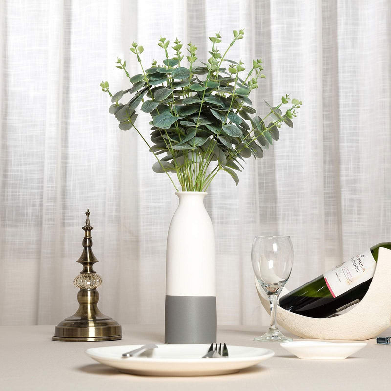 2 pcs 19" tall Eucalyptus Artificial Greenery Bushes