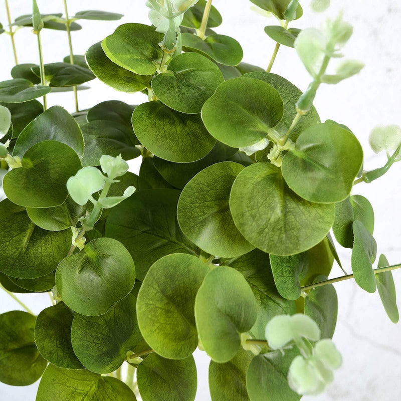 2 pcs 19" tall Eucalyptus Artificial Greenery Bushes