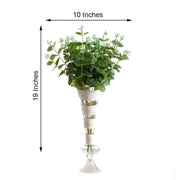 2 pcs 19" tall Eucalyptus Artificial Greenery Bushes