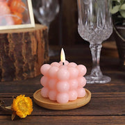 2 pcs 2" Battery Operated Flameless Bubble LED Candles