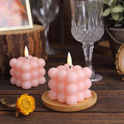 2 pcs 2" Battery Operated Flameless Bubble LED Candles
