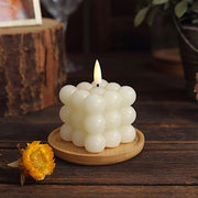 2 pcs 2" Battery Operated Flameless Bubble LED Candles