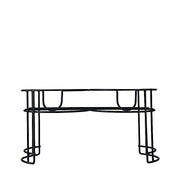 2 pcs 2 gallons Jar Glass Beverage Dispensers Set with Spigot and Stand - Clear and Gold DISP_GLAS01_1_CLR