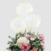 2 pcs 20" Round PVC Balloons with Confetti Dots - Clear and Gold BLOON_CLR002_20_GOLD