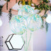2 pcs 20" Round PVC Balloons with Vine Design - Clear and Green BLOON_CLR003_20_GRN