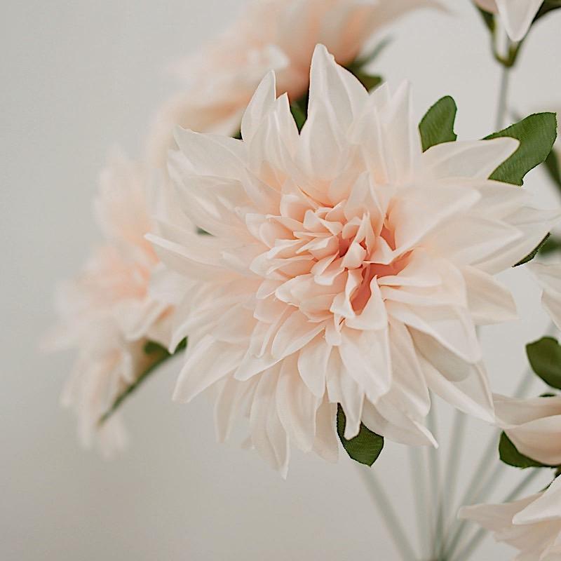 2 pcs 20" tall Artificial Dahlia Silk Flowers Bushes