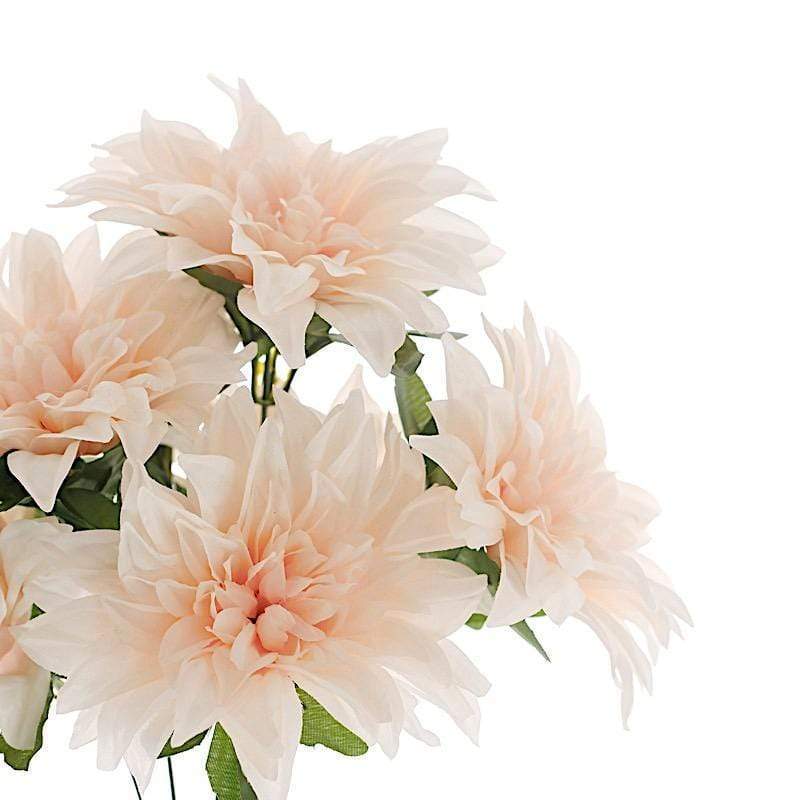 2 pcs 20" tall Artificial Dahlia Silk Flowers Bushes