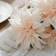 2 pcs 20" tall Artificial Dahlia Silk Flowers Bushes