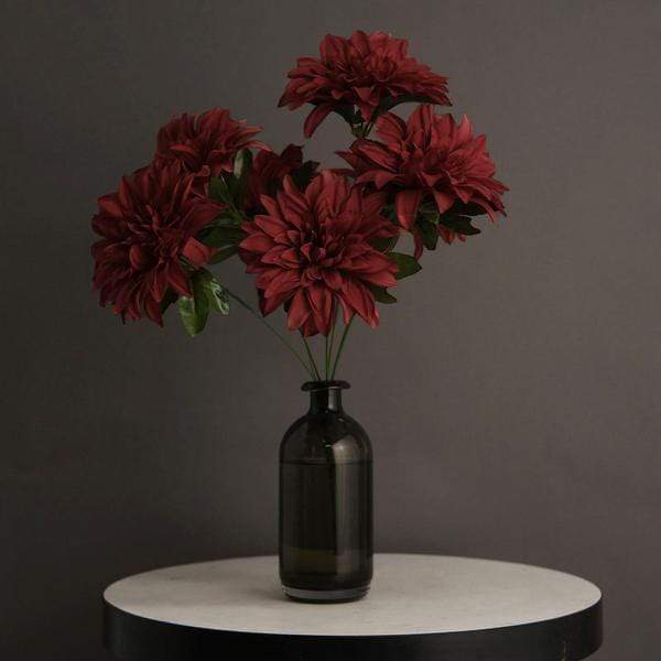 2 pcs 20" tall Artificial Dahlia Silk Flowers Bushes