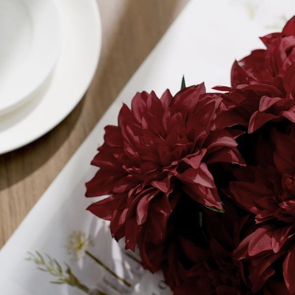 2 pcs 20" tall Artificial Dahlia Silk Flowers Bushes