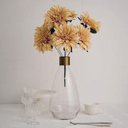 2 pcs 20" tall Artificial Dahlia Silk Flowers Bushes