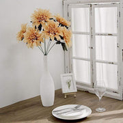 2 pcs 20" tall Artificial Dahlia Silk Flowers Bushes