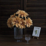 2 pcs 20" tall Artificial Dahlia Silk Flowers Bushes