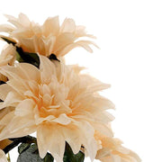 2 pcs 20" tall Artificial Dahlia Silk Flowers Bushes