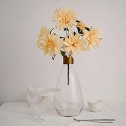 2 pcs 20" tall Artificial Dahlia Silk Flowers Bushes