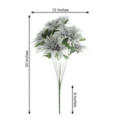 2 pcs 20" tall Artificial Dahlia Silk Flowers Bushes