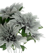 2 pcs 20" tall Artificial Dahlia Silk Flowers Bushes