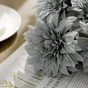 2 pcs 20" tall Artificial Dahlia Silk Flowers Bushes