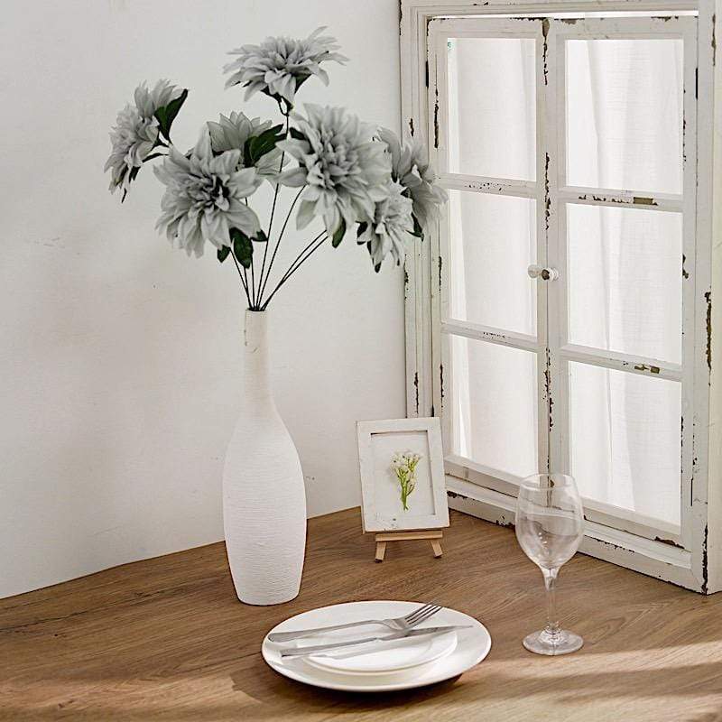 2 pcs 20" tall Artificial Dahlia Silk Flowers Bushes