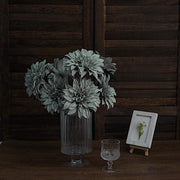 2 pcs 20" tall Artificial Dahlia Silk Flowers Bushes