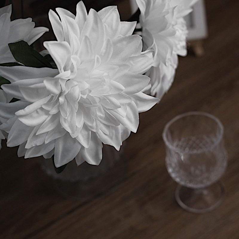 2 pcs 20" tall Artificial Dahlia Silk Flowers Bushes