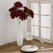 2 pcs 20" tall Artificial Dahlia Silk Flowers Bushes