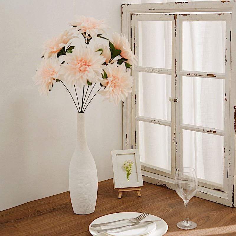 2 pcs 20" tall Artificial Dahlia Silk Flowers Bushes