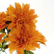 2 pcs 20" tall Artificial Dahlia Silk Flowers Bushes