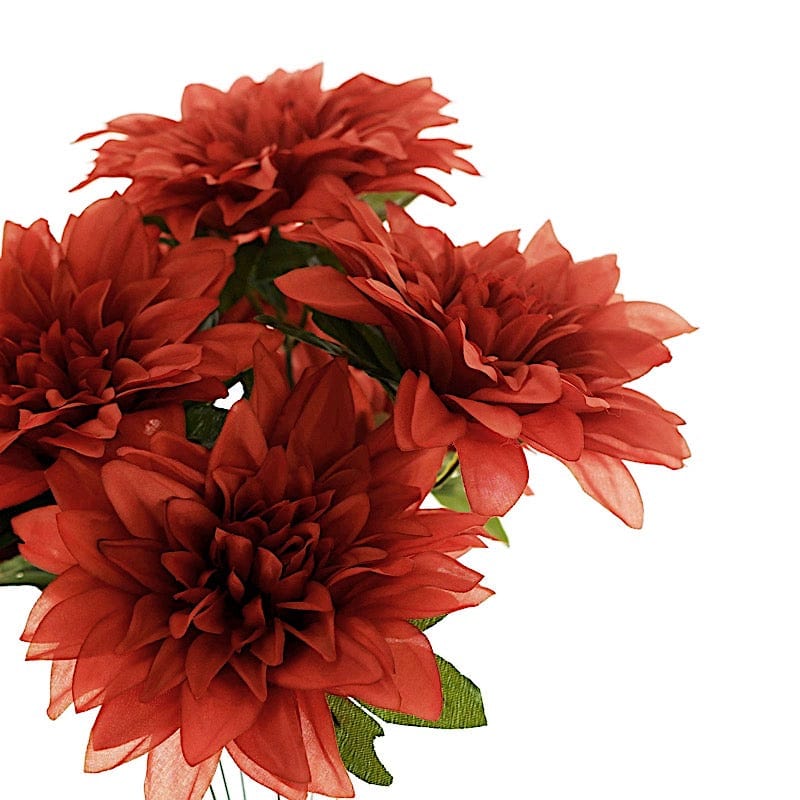 2 pcs 20" tall Artificial Dahlia Silk Flowers Bushes