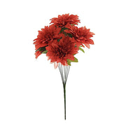 2 pcs 20" tall Artificial Dahlia Silk Flowers Bushes