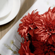 2 pcs 20" tall Artificial Dahlia Silk Flowers Bushes