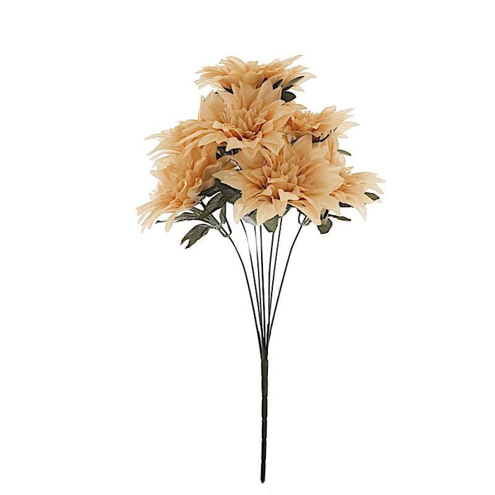 2 pcs 20" tall Artificial Dahlia Silk Flowers Bushes ARTI_DAHL_002_CHMP