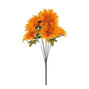 2 pcs 20" tall Artificial Dahlia Silk Flowers Bushes ARTI_DAHL_002_ORNG