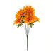2 pcs 20" tall Artificial Dahlia Silk Flowers Bushes ARTI_DAHL_002_ORNG