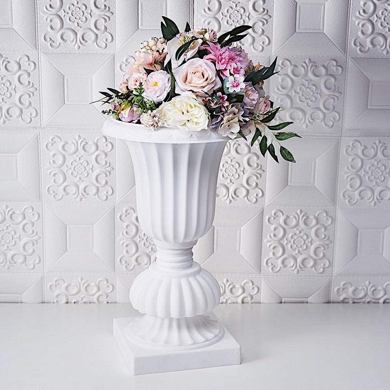 2 pcs 20" tall Decorative Roman Planters Plastic Flower Pots - White PROP_ROMA_30