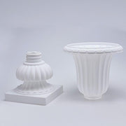 2 pcs 20" tall Decorative Roman Planters Plastic Flower Pots - White PROP_ROMA_30