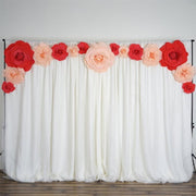 2 pcs 20" wide Artificial Large Roses Flowers for Wall Backdrop