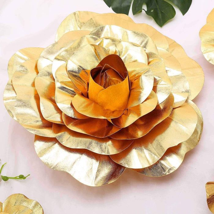 2 pcs 20" wide Artificial Large Roses Flowers for Wall Backdrop