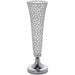 2 pcs 22" tall Faux Crystal Beaded Vases Centerpieces CHDLR_042_SILV