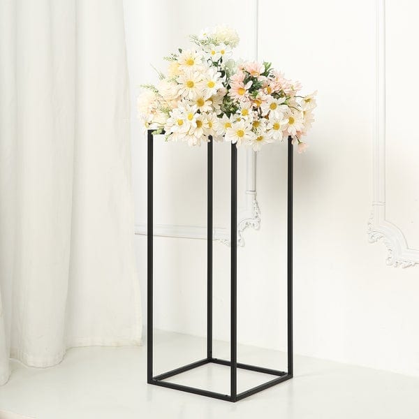 2 pcs 24" tall Geometric Metal Stands Wedding Flower Vase Holders