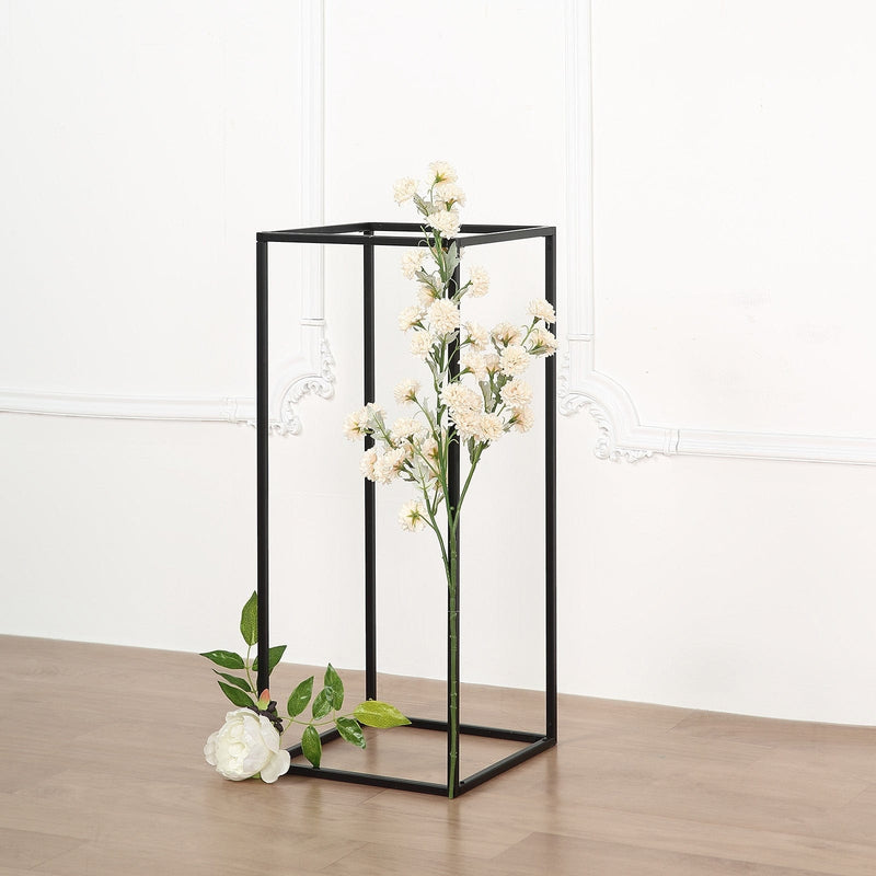 2 pcs 24" tall Geometric Metal Stands Wedding Flower Vase Holders