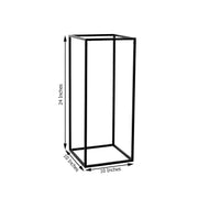 2 pcs 24" tall Geometric Metal Stands Wedding Flower Vase Holders