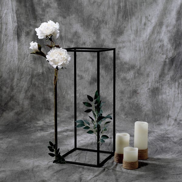 2 pcs 24" tall Geometric Metal Stands Wedding Flower Vase Holders