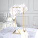 2 pcs 24" tall Geometric Metal Stands Wedding Flower Vase Holders - Matte Gold IRON_STND01_24_GOLD