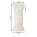 2 pcs 25" tall French Decorative Columns Beaded Pedestal Stands - White PROP_ROMA_11