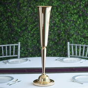 2 pcs 29" tall Vases Candle Holders Wedding Centerpieces Risers - Gold CHDLR_056_GOLD